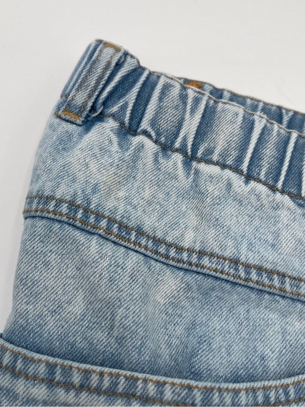 Vintage 80s 90s Little Levis Denim Jeans Kids Toddler Size 3T Cargo Checkered - Picture 11 of 12